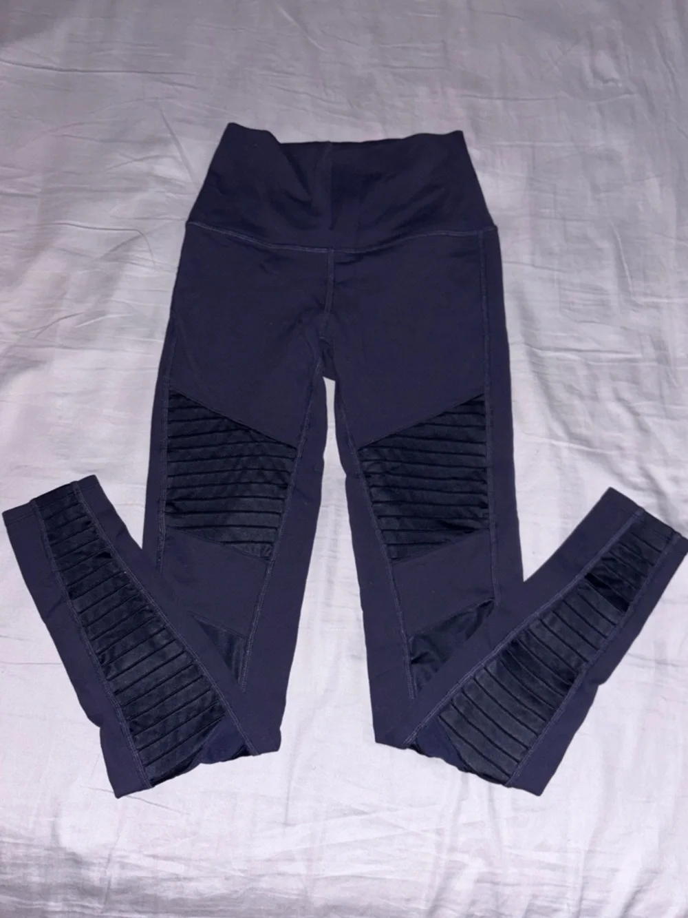 ALO Yoga Black High-Waist Moto Leggings | XS